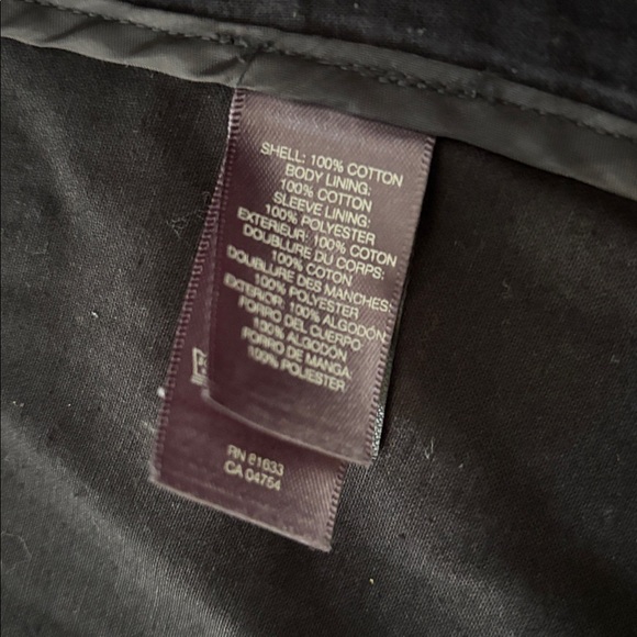 Kenneth Cole Reaction Men's Black Zip Jacket Blazer Mock Neck Sz Small Waxed - Picture 9 of 9